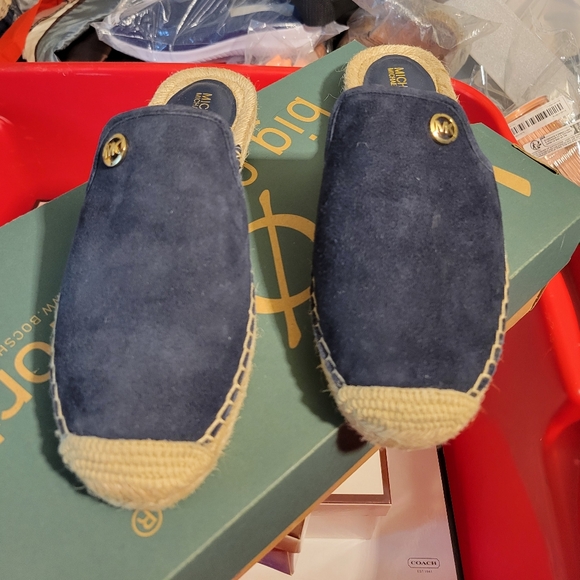 Michael Kors Navy Suede Espadrilles - Picture 2 of 4